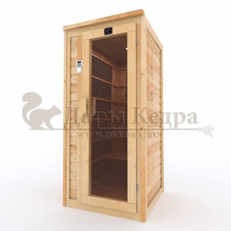 Одноместная инфракрасная сауна кабина из кедра с карбоновыми нагревателями Одноместная инфракрасная сауна кабина из кедра с карбоновыми нагревателями