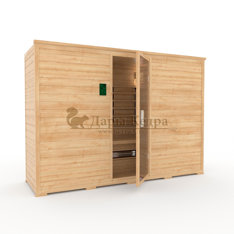 Пятиместная инфракрасная сауна кабина из кедра с керамическими излучателями Пятиместная инфракрасная сауна кабина из кедра с керамическими излучателями